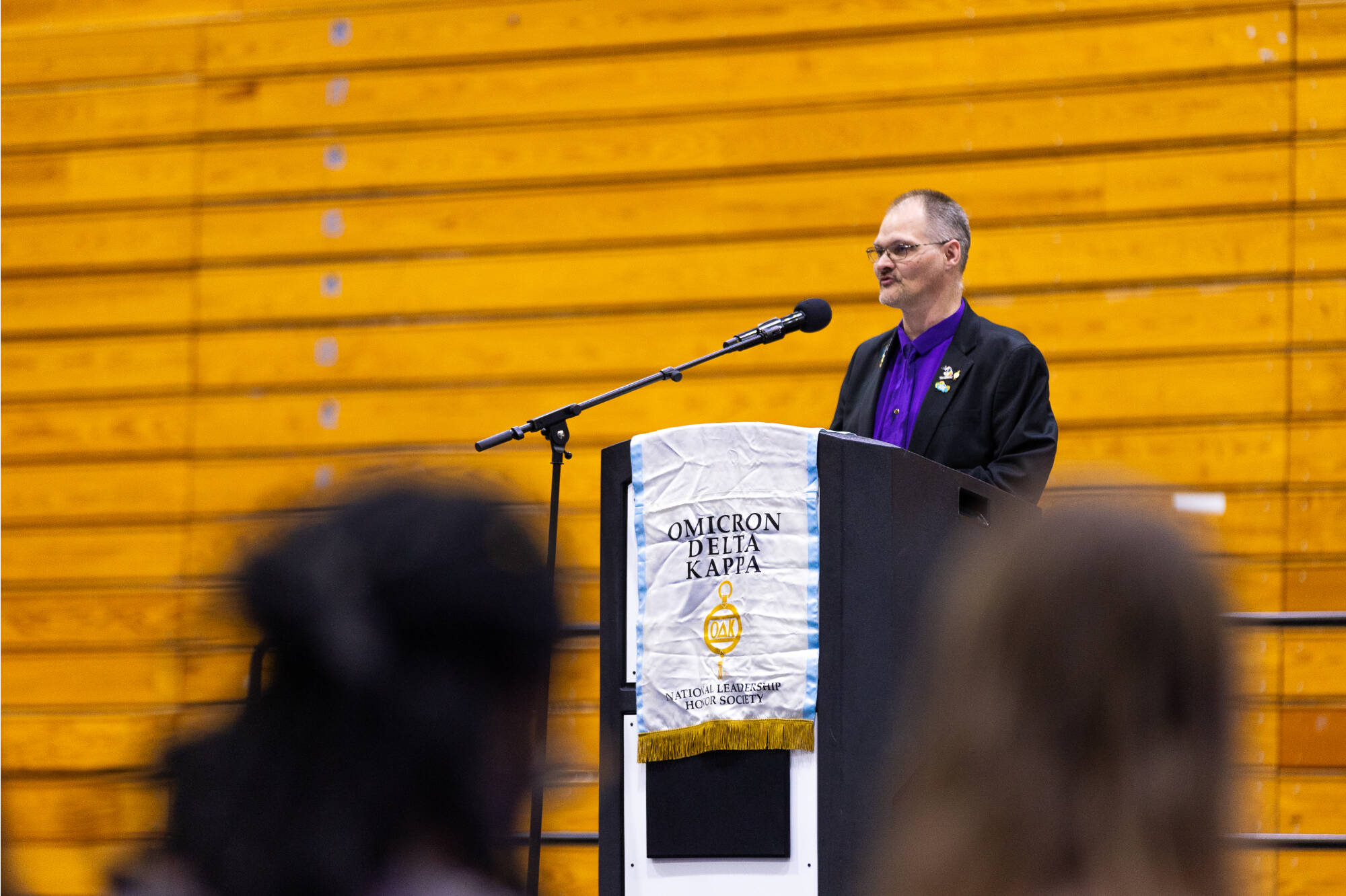 Student leader speaking